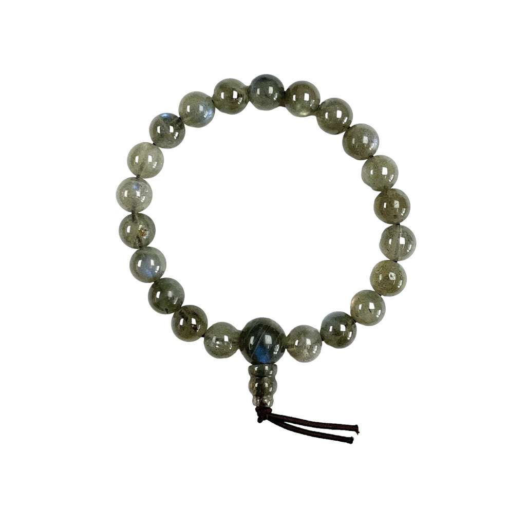 Labradorite Round Bead Bracelet 