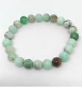 Chrysoprase Round Bead Bracelet 