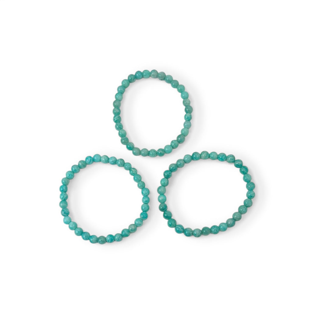 Amazonite Round Bead Bracelet