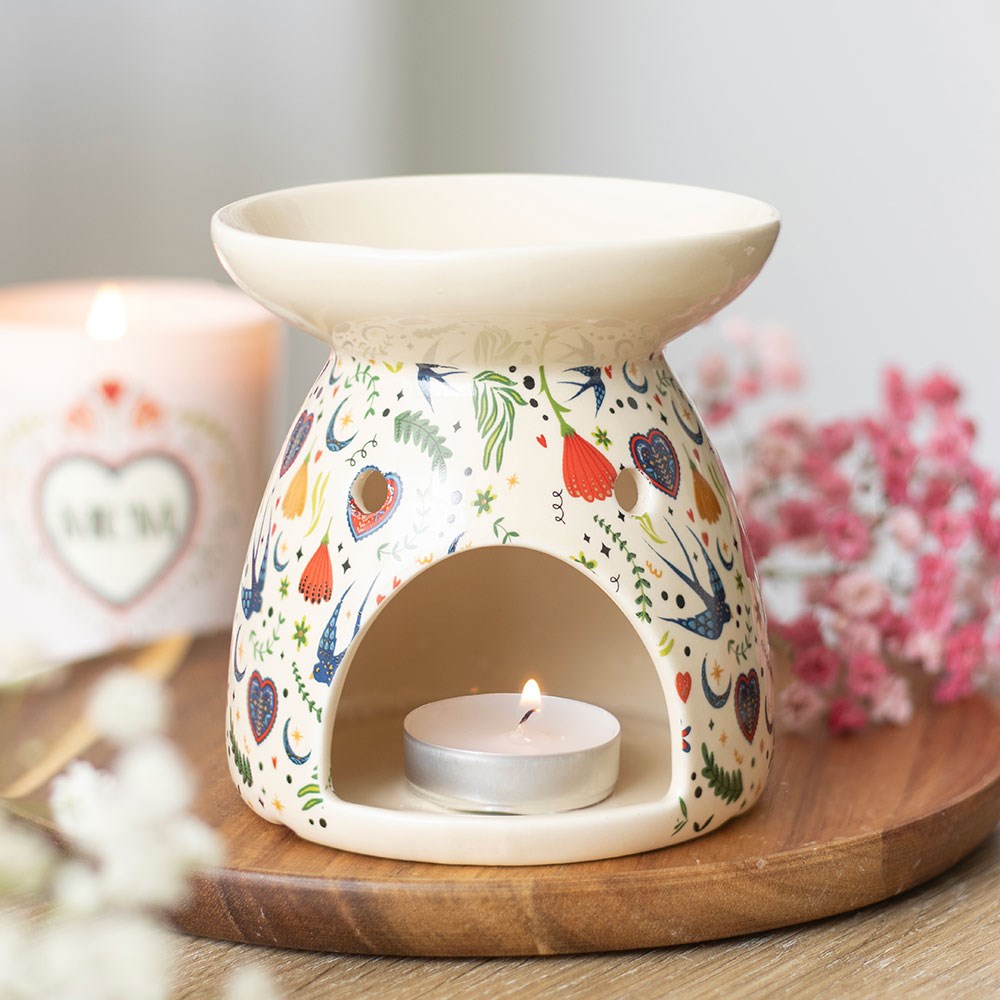 Floral and Herbal Oil Burner