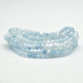 Aquamarine Faceted Bead Bracelet