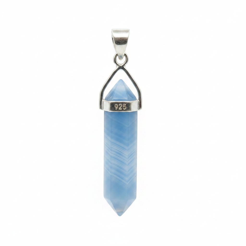 Blue Lace Agate White