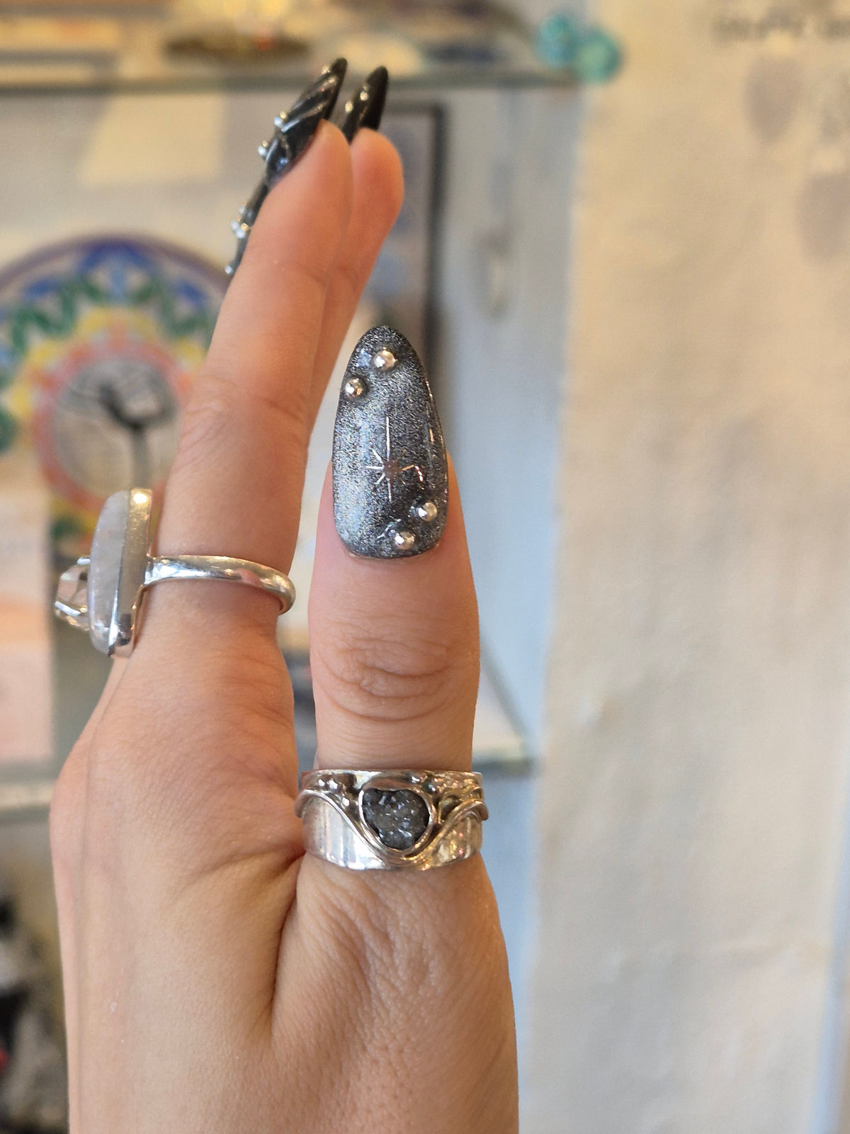 Raw Diamond Silver 925 Ring