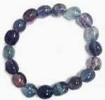 Fluorite Nugget Bead Bracelet 