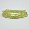 Peridot Round Bead Bracelet
