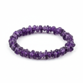 Amethyst Round Bead Bracelet 