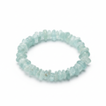 Aquamarine Chipped Bead Bracelet 