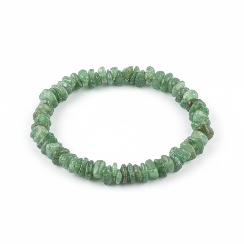 Aventurine Round Chipped Bead Bracelet 