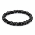 Black Obsidian Chipped Bead Bracelet 