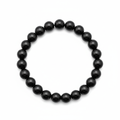 Black Onyx Round Bead Bracelet 