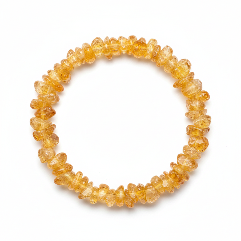 Citrine Chipped Bead Bracelet 