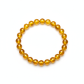 Citrine Round Bead Bracelet 
