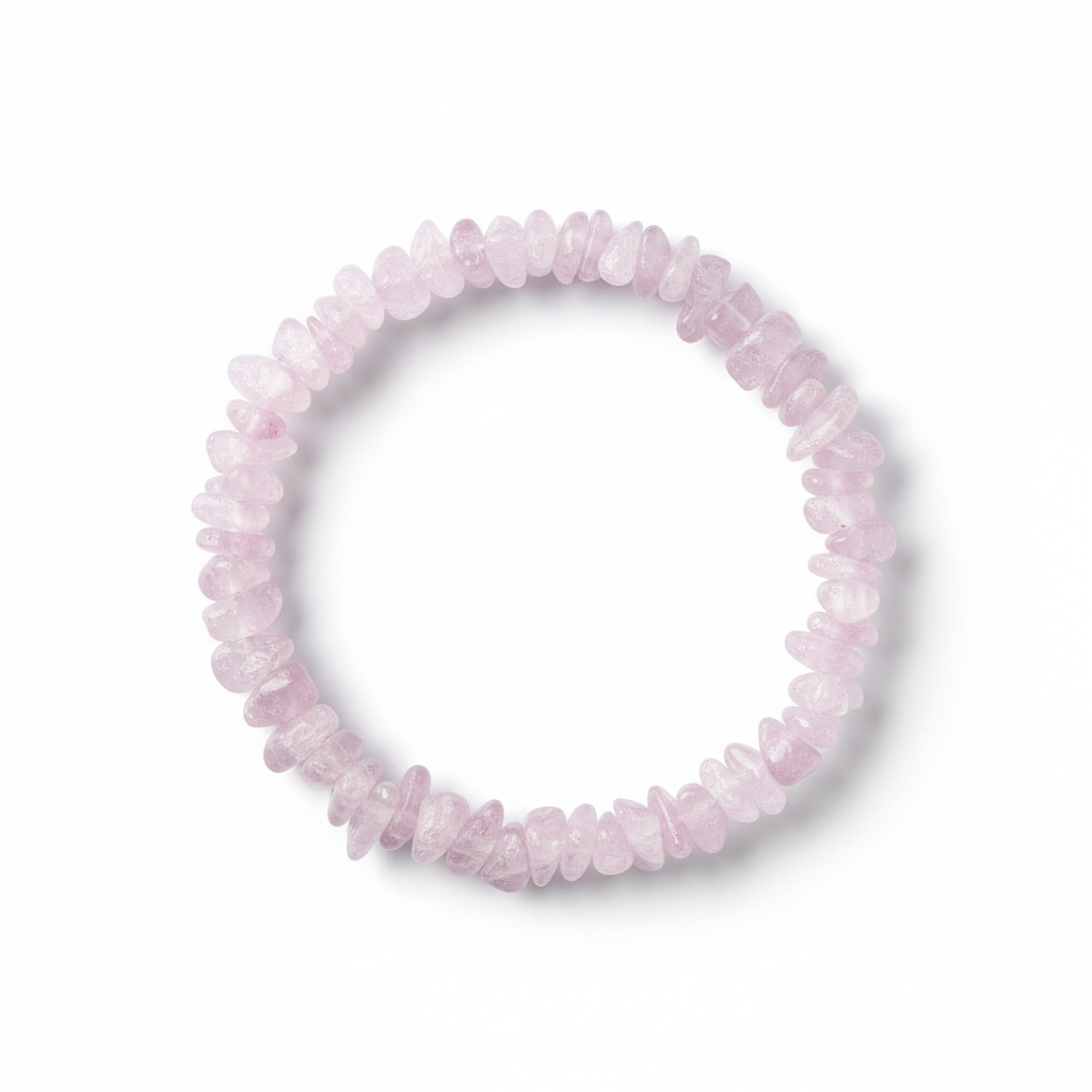 Kunzite Chipped Bead Bracelet 