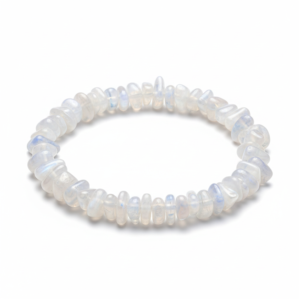 Moonstone Chipped Bead Bracelet 