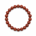 Red Jasper Round Bead Bracelet 