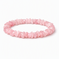 Rose Quartz Round Chipped Bead Bracelet 