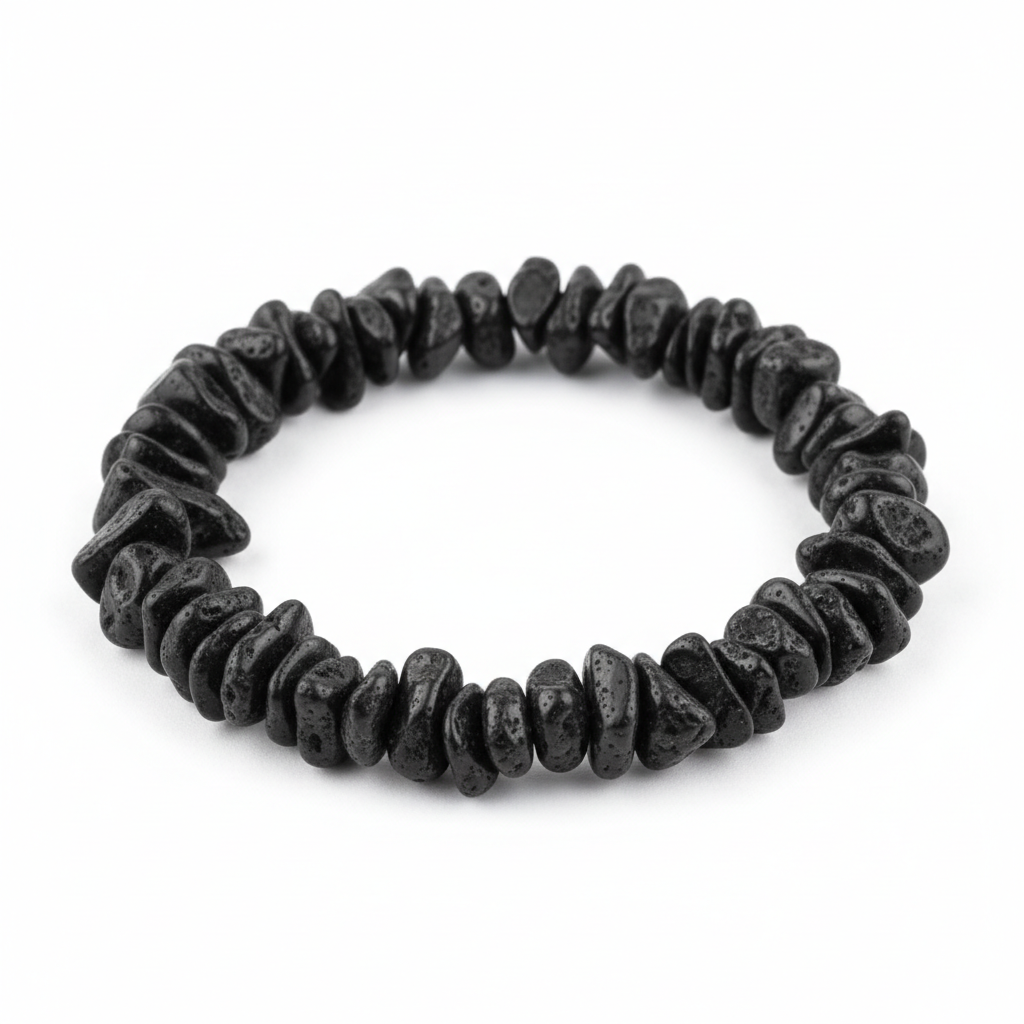 Shungite Chipped Bead Bracelet 