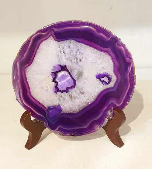 Agate Slice with Stand