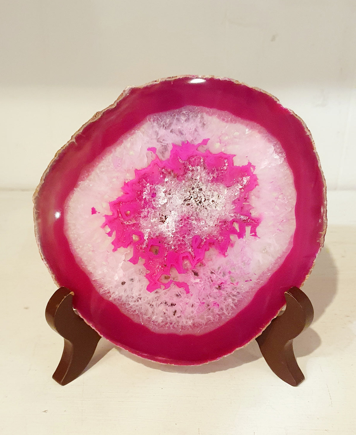Agate Slice with Stand