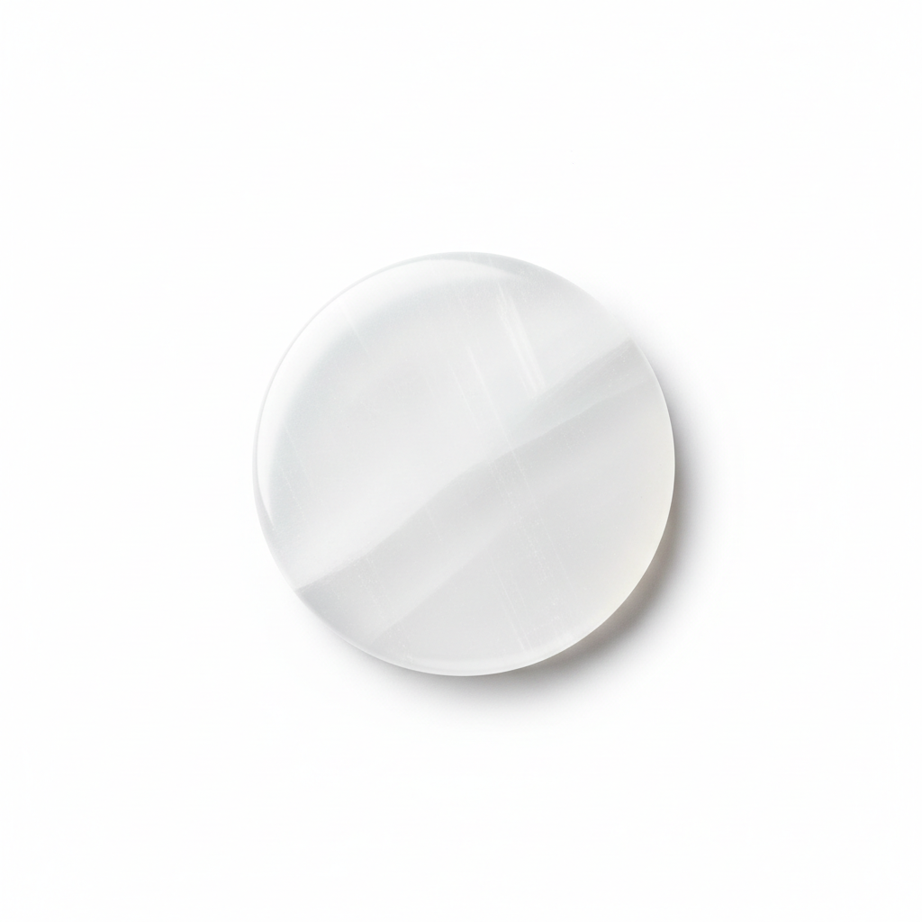 Selenite Disk White