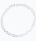 Selenite Round Bead Bracelet