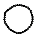 Shungite Round Bead Bracelet 